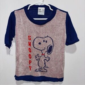 Vintage Good Sports Snoopy T Shirt May Knit 1960’s Toddler  (See Measurements)
